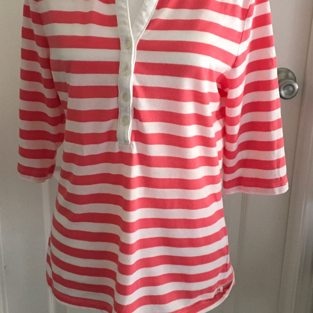 Victoria’s Secret pink blush stripe  long sleeve shirt
